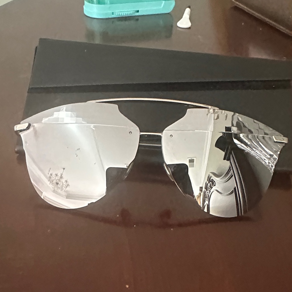 Dior Silver Mirror Sunglasses